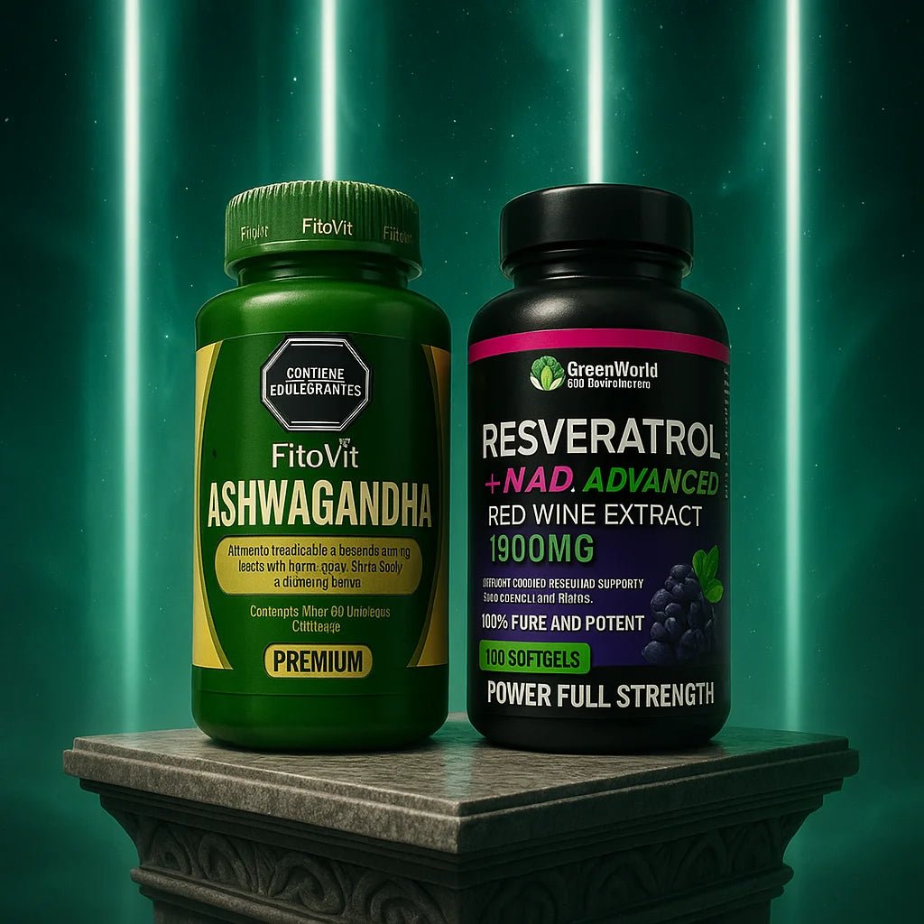 🌟 Combo Vitalidad Celular: Resveratrol + NAD + Ashwagandha ✨ - VIDSAFIT